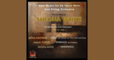 New Music for Eb Tenor Horn and String Orchestra by Sheona White